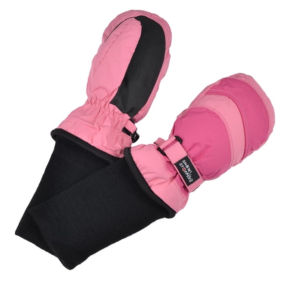 SnowStoppers Original Kids Winter Mittens (Pink/Fuchsia, Extra Large)