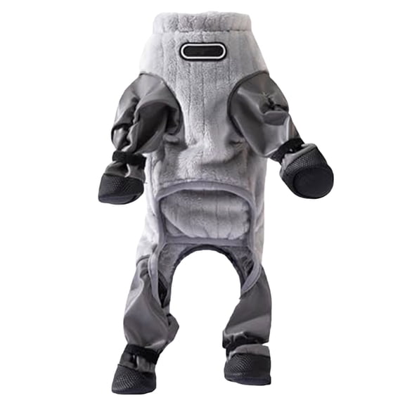 SnowSuit for Dogs with Booties, Dog SnowSuit with Built in Boots, Fullbody Winter Coat Snowsuit Warm Jackets, Water-Proof Puppy Jackets SnowSuit for Cold Weather