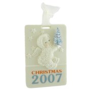 Snowbabies 3.75In Celebrate Christmas 2007, Porcelain, Christmas Ornament 67924