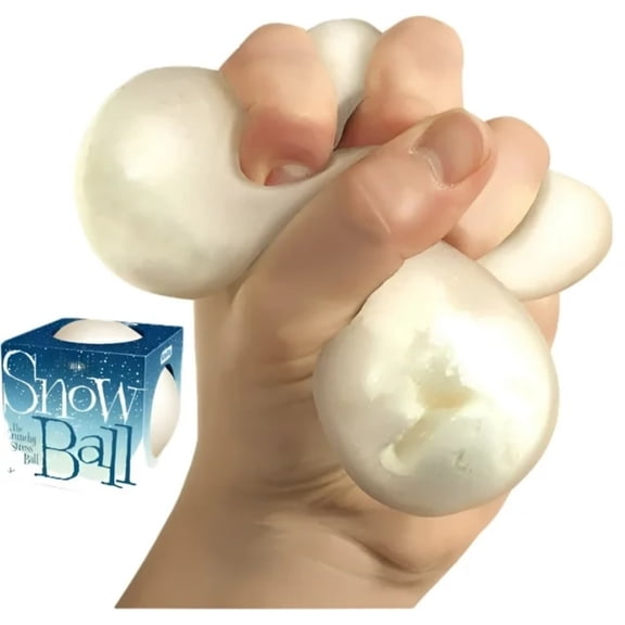 Snowball Design Stress Relief Accessory, Soft Squeezable Handheld Gadget for Daily Tension Relief