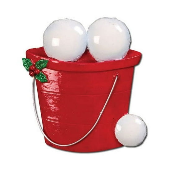 Snowball Family 2 Personalized Christmas Ornament DO-IT-YOURSELF