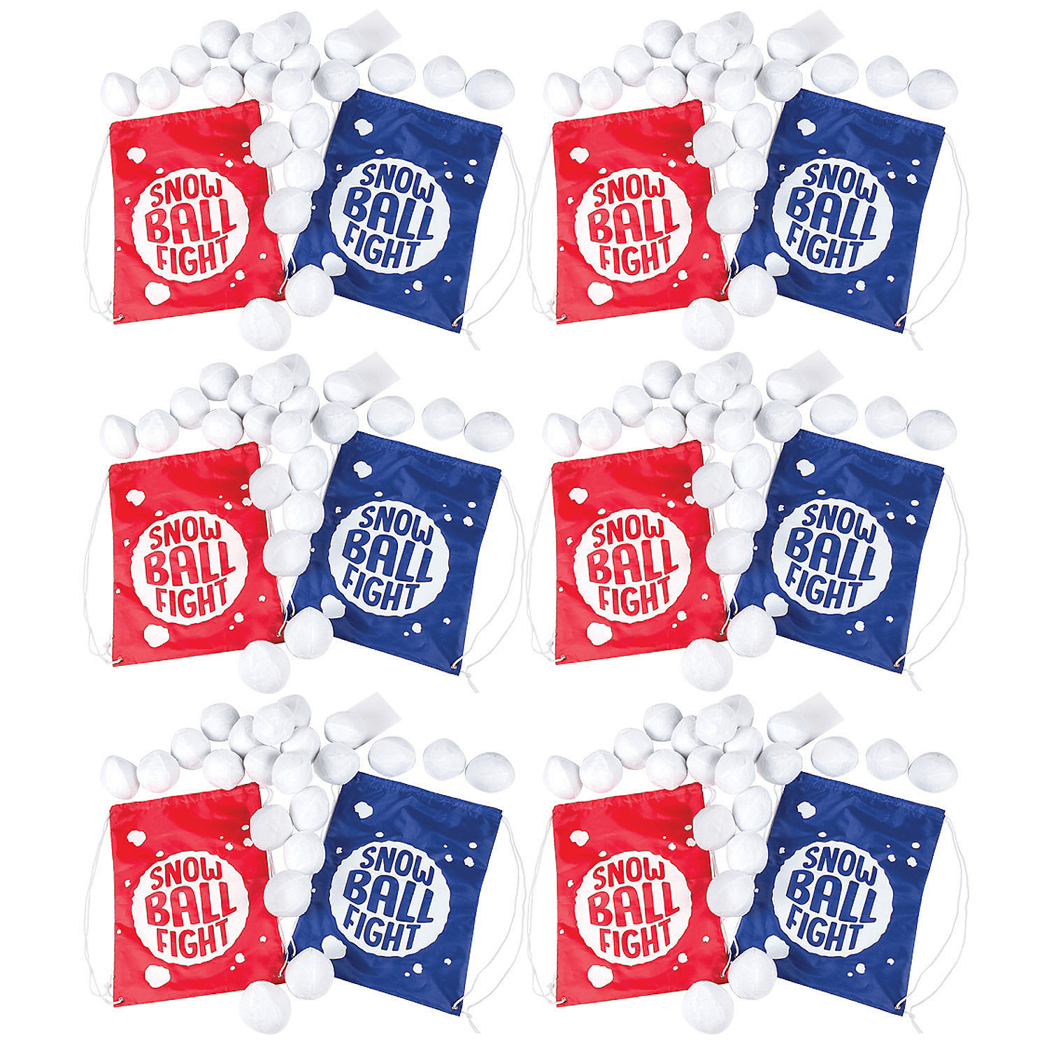 Snowball Fight Game for 12, Toys, Christmas, 12 Pieces