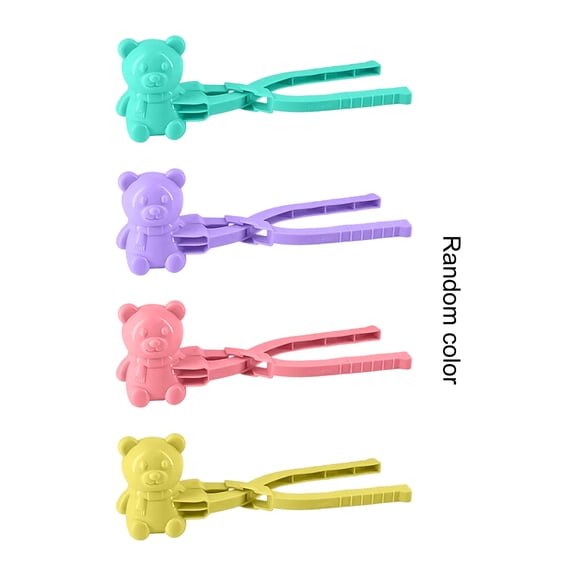 Snowball Maker Clip, Space Sand Mold Tool for Snowball Fights, Winter Outdoor Toy, Small Soccer Ball Shape - Random Color