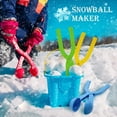 thumbnail image 1 of Snowball Maker Snow Ball Toys Games with Handle for Outdoor Indoor Winter Snowball Fight Maker Tool Clip with Drawstring Bag 8.4*2.2in,Temporary Decorations 2PC, 1 of 4