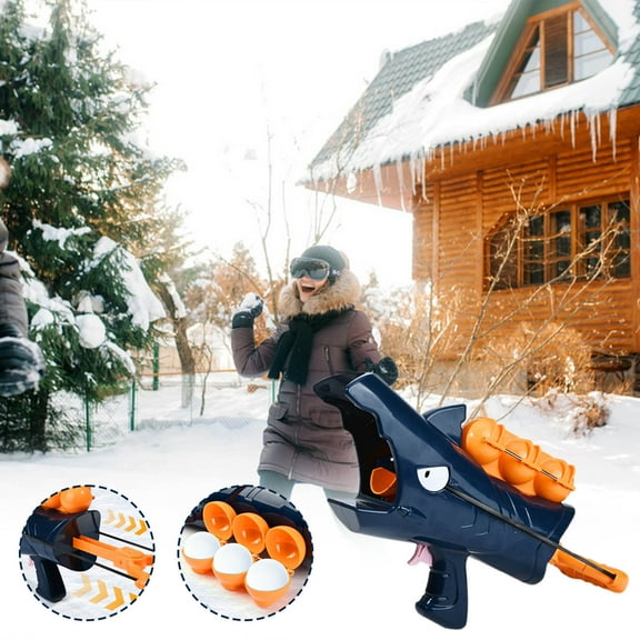 Snowball Maker Tool for All Ages - Easy to Use for Winter Fun, Safe Durable Design for Snowball Fights and Outdoor Activities Navy