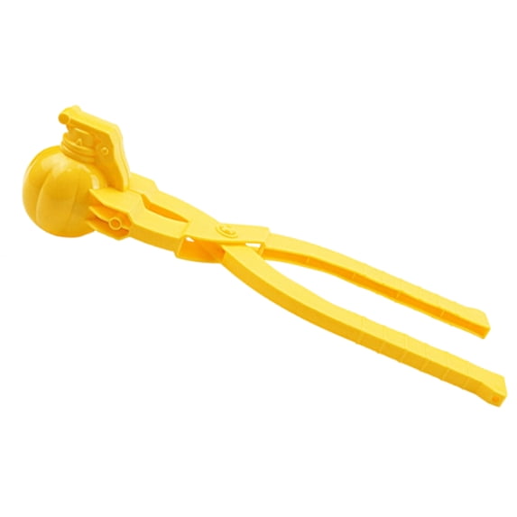 Snowball Making Tool and Sand Mold Clip for Winter Outdoor Recreation and Active Snow Fighting Games in the Snow Yellow