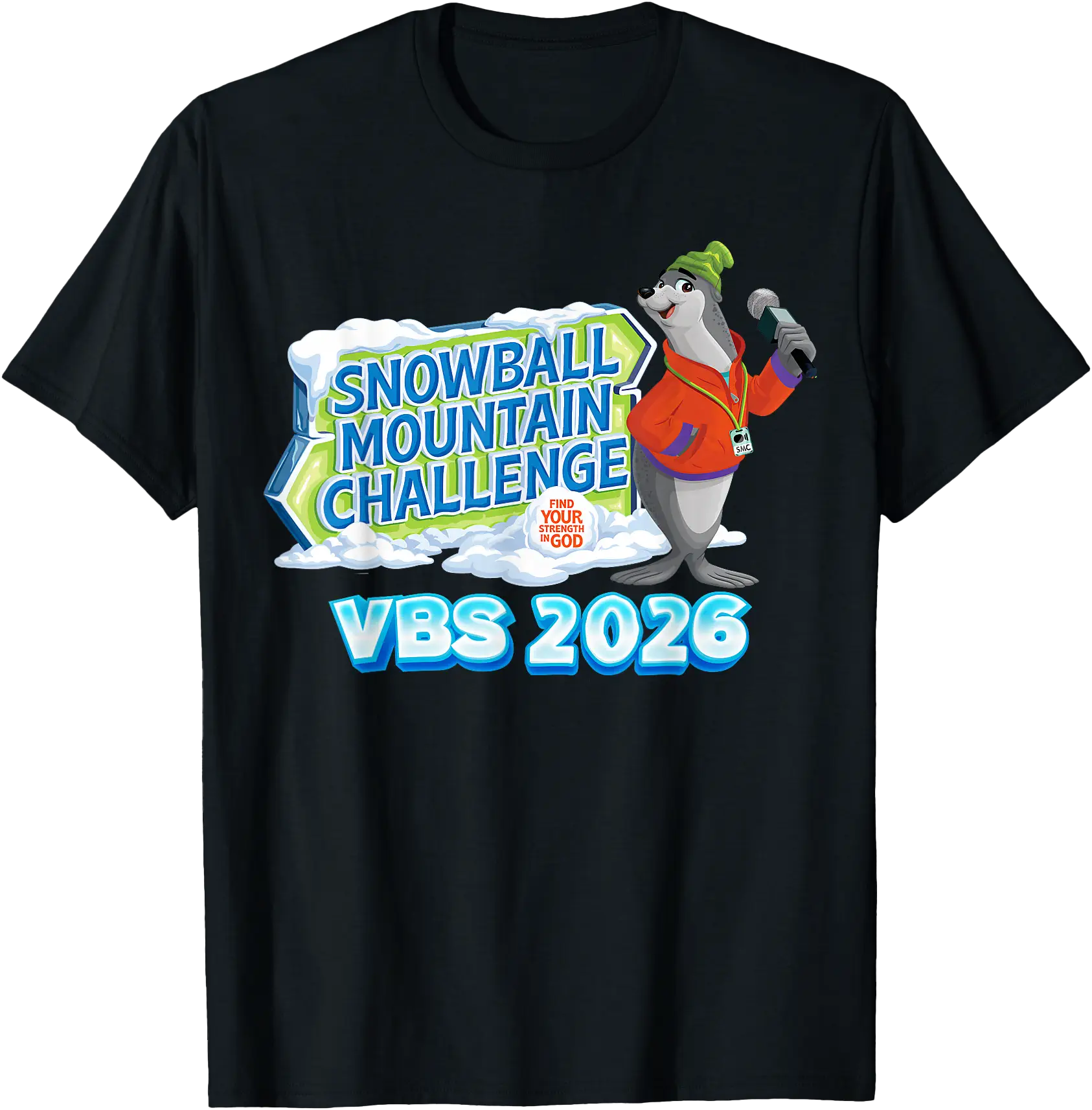 Snowball Mountain Challenge Vbs Christian Camp T-Shirt - Walmart.com