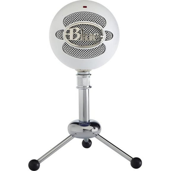 Snowball USB Microphone, White & Blue