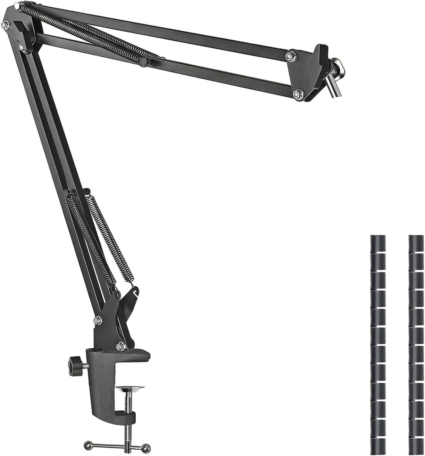 Snowball iCE Mic Boom Arm Microphone Stand with Pop Filter, Compatible with Blue Snowball Ice USB Microphone for Computer with Cable Sleeve by SUNMON