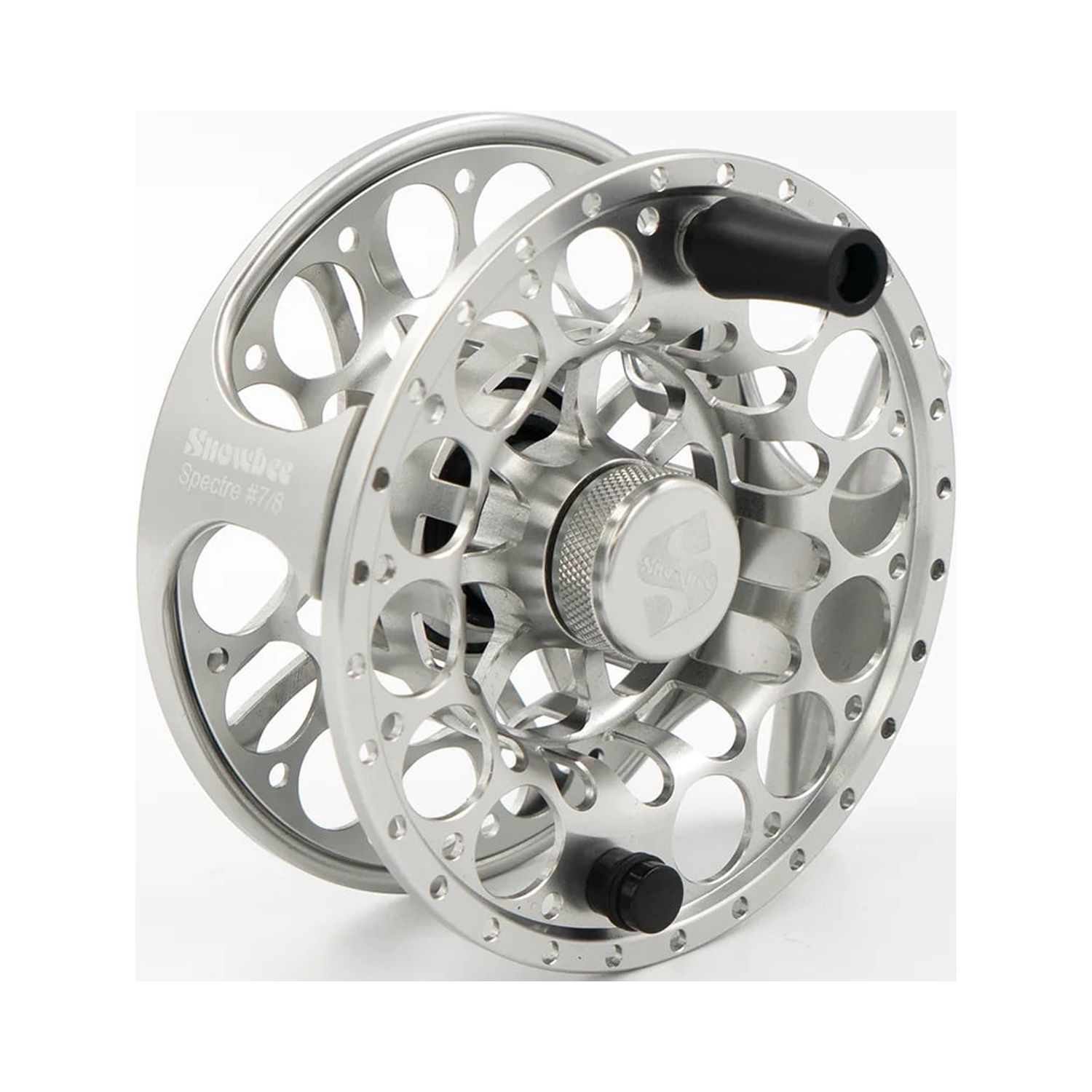 Snowbee Spectre Series Fly Reel, 3.7in, 5.1oz, Gunmetal Silver, 7/8