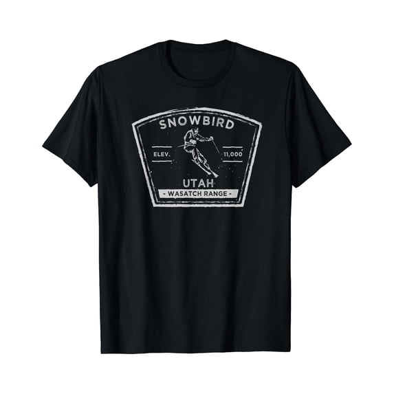 Asnowbird Snowbird Utah Snow Skiing T-Shirt - Walmart.com