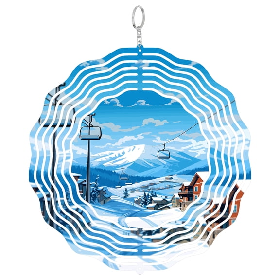 Snowbird Utah Wind Spinner, 3D Kinetic Hanging Garden Yard Art