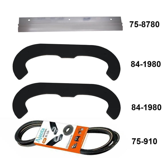 Snowblower Paddles 84-1980, Scraper 75-8780 with Belt 75-9010