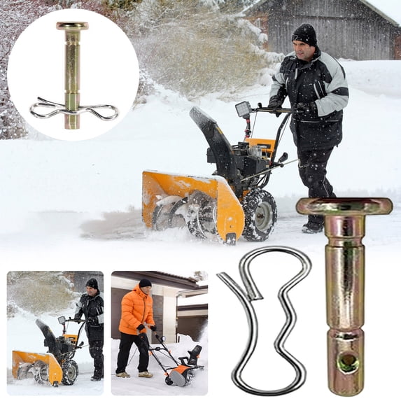 Snowblower Shear Pins with Cotter Pins, Heavy Duty Replacement Kit for Snow Blower Auger, Compatible with Most Brands