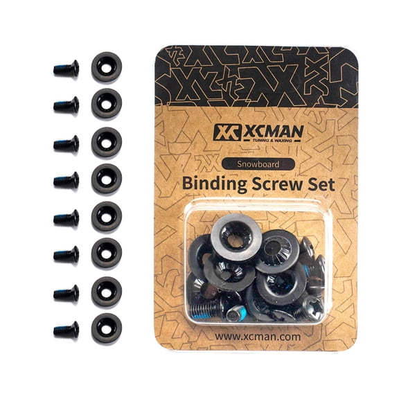 Snowboard Binding Screw Set M6x16mm - 8pcs