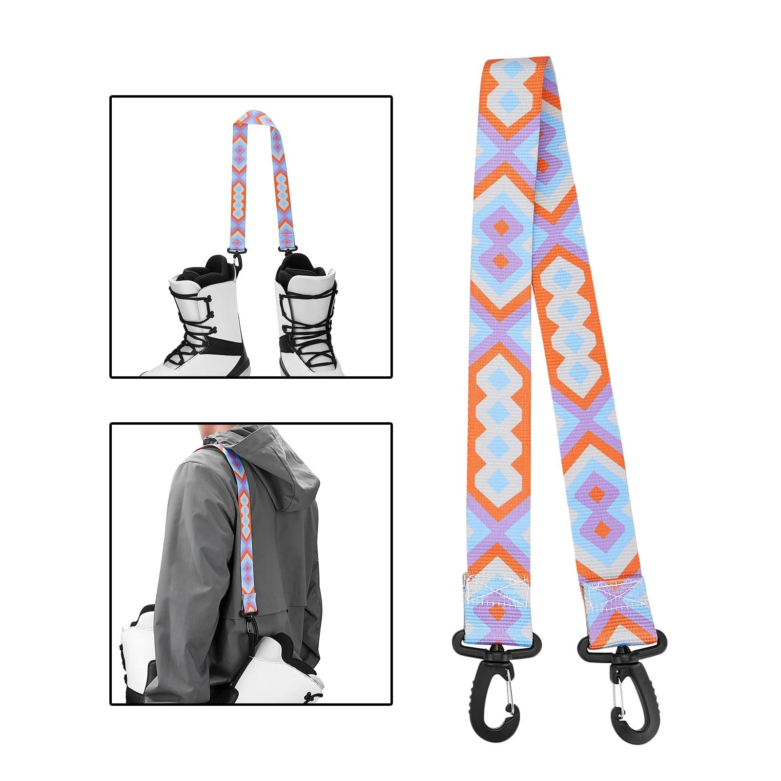 Snowboard Boot Carrier Strap Ski Wrapsties Skate Shoes Fixing Strap