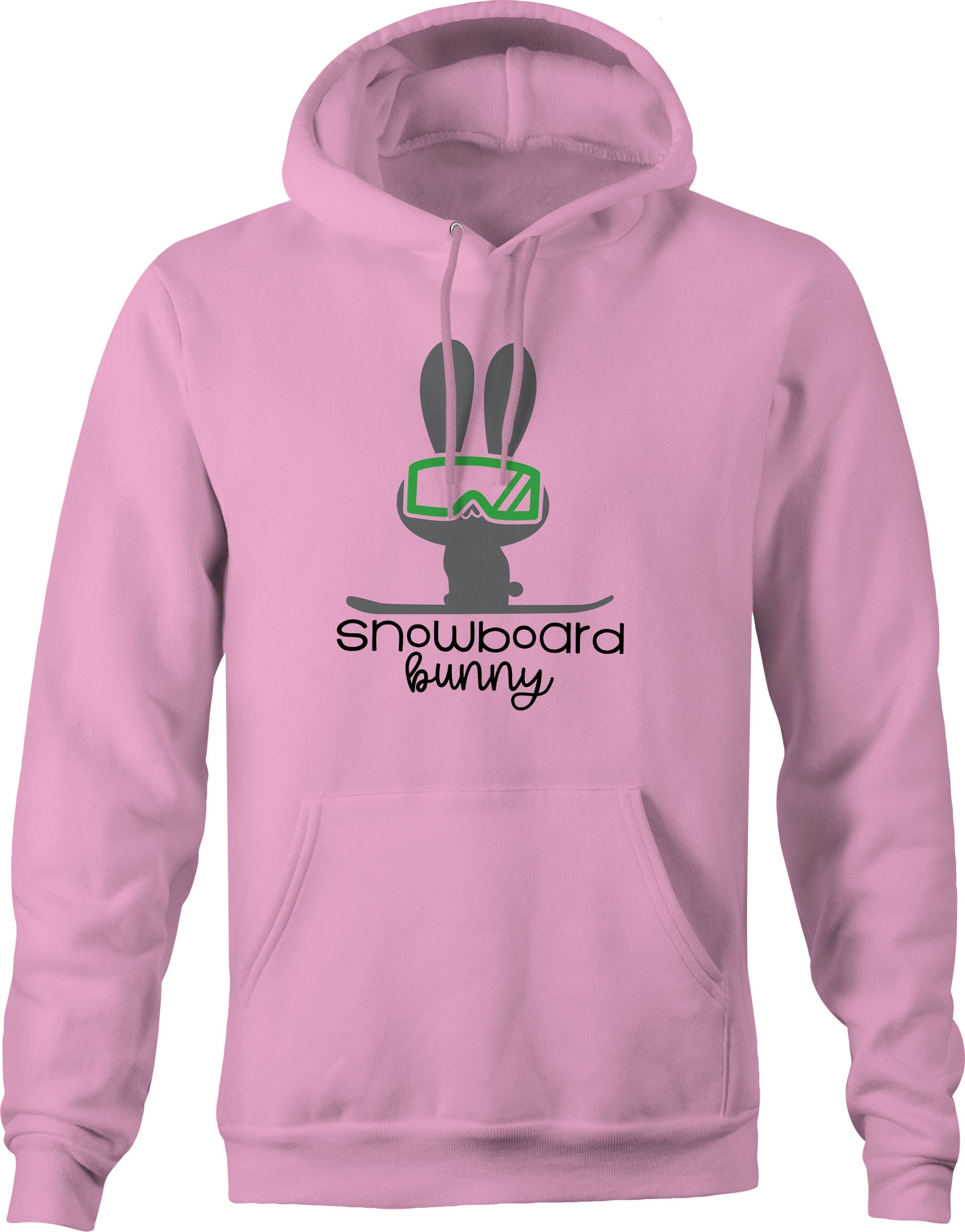 Pink Hoodies Snowboard Bunny Snow Slopes Funny Small