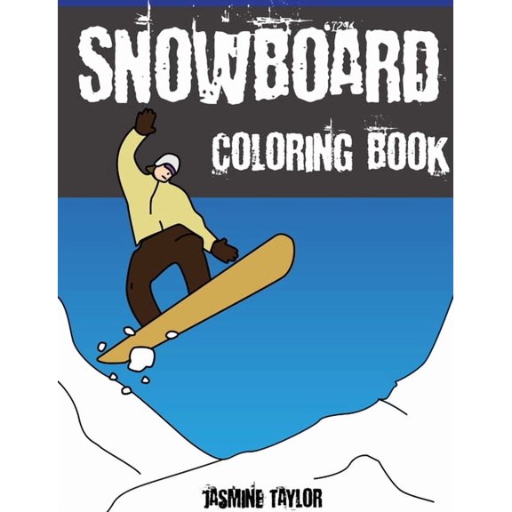 Snowboard Coloring Book, (Paperback)