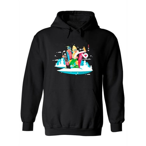 Snowboard Couple Hoodie Women -Image by Shutterstock, Female Large