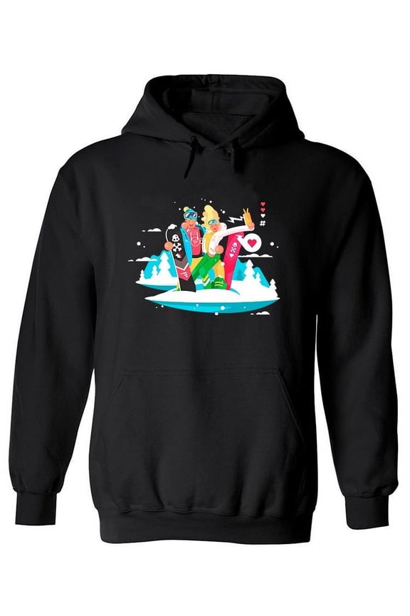 Snowboard Couple Hoodie Women -Image by Shutterstock, Female x-Large