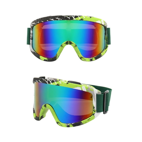 Snowboard Goggles,Snow Goggles Adults,Over Glasses Ski/Snowboard Goggles for Men,Women & Youth,Ski Goggles Over Glasses for Cold Weather Outdoor Sports Cycling Goggles with Uv Protection Windp