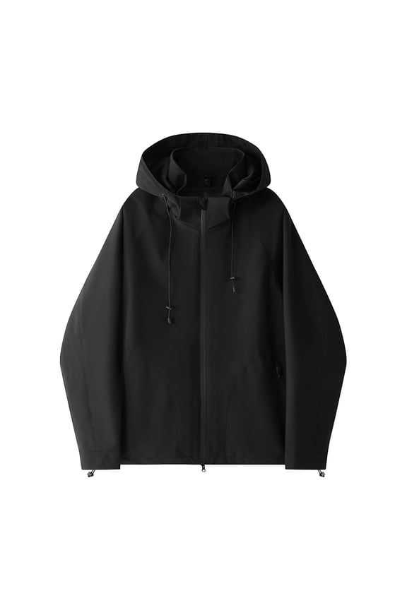 Snowboard Jacket Men Baggy Ski Jacket Waterproof Snow Coat Insulated Hooded Clothes for Winter Outdoor for Fishing, Hunting and Tactical Outdoor Use, Black, L