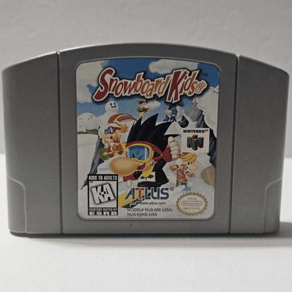 Snowboard Kids Games Cartridge Card for N64 US Version