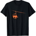 thumbnail image 1 of Snowboard Lift Boarding Relaxing in Lift Ski Winter Sport T-ShirtMen's and women's gift, black and white T-shirt, size: Extra large S-4XL, 1 of 4