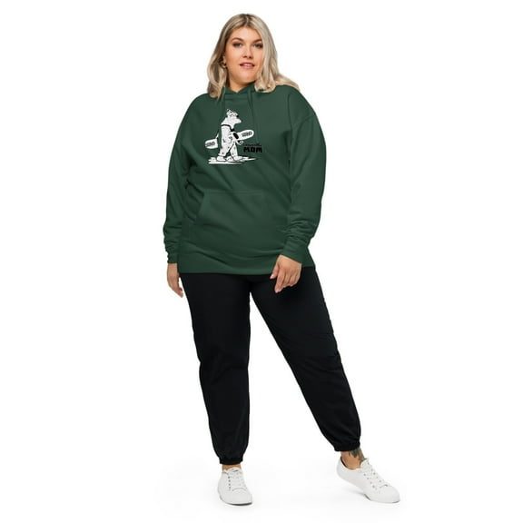 Snowboard MOM Unisex midweight hoodie (Alpine Green, M)