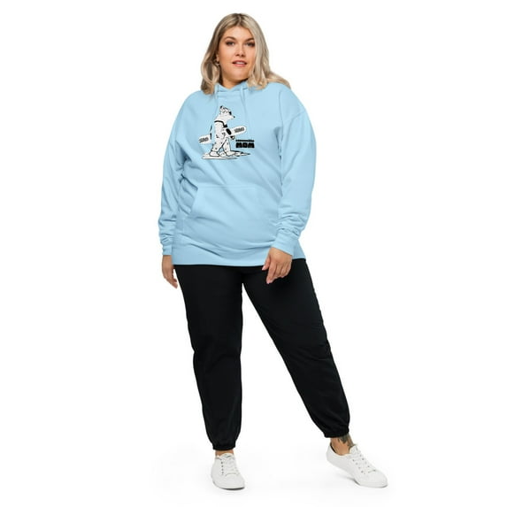 Snowboard MOM Unisex midweight hoodie (Blue Aqua, 2XL)