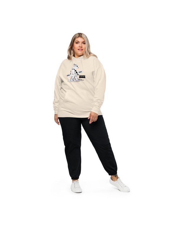 Snowboard MOM Unisex midweight hoodie (Bone, S)