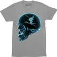 thumbnail image 1 of Snowboard Man Inside Skull Head Funny Extreme Snowboarding Men's T-Shirt, 1 of 4
