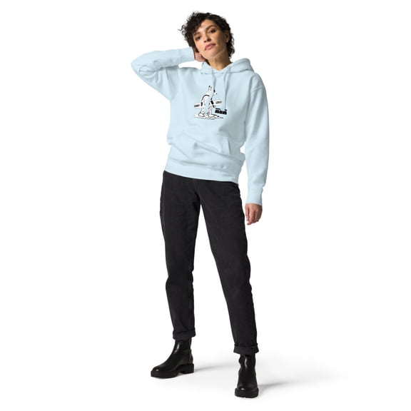 Snowboard Mom Unisex Hoodie (Sky Blue, XL)