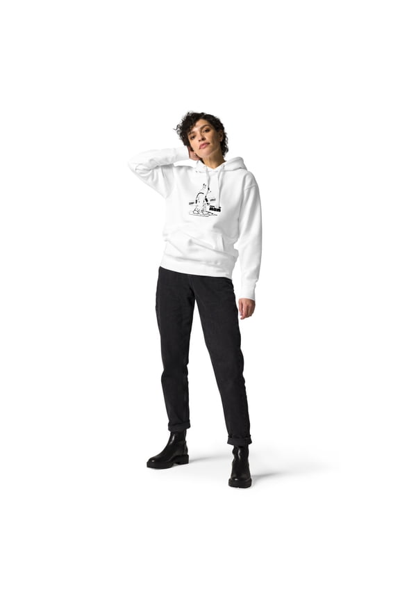 Snowboard Mom Unisex Hoodie (White, 2XL)