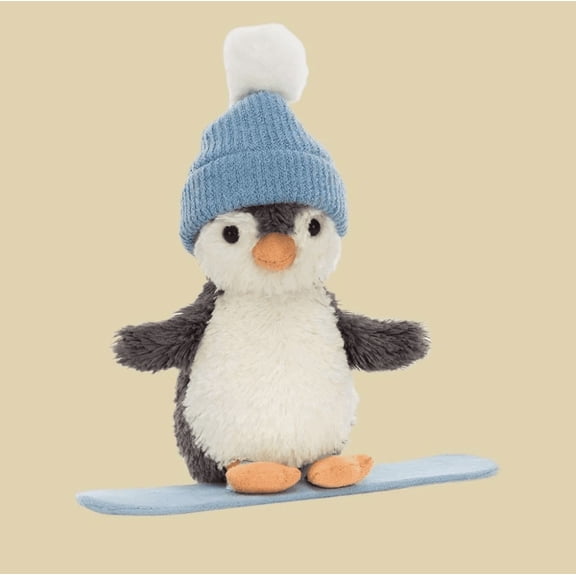 Snowboard Penguin Plush Toy Soft Stuffed Animal