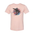 thumbnail image 1 of Snowboard Shirt, Snowboard Sun, Skiing Shirt, Unisex Fit, Snowboarder, Skiing Gift, Sublimated Design, Snowboard Gift, Snowboard Apparel, Peach, MEDIUM, 1 of 1