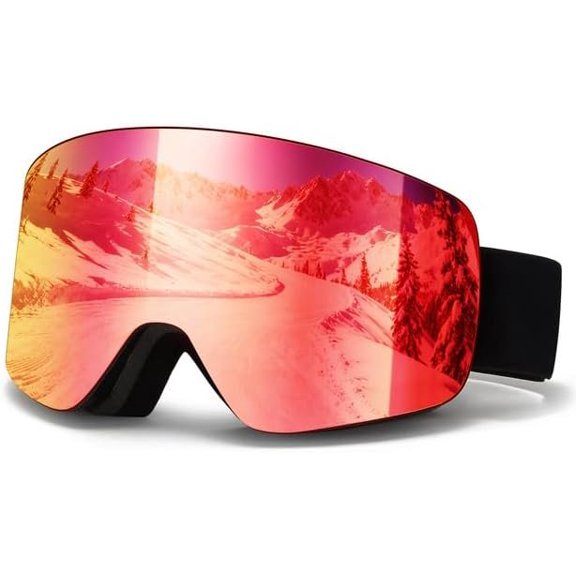 Snowboard Ski Goggles Men Women Frameless Anti Fog OTG Snow Goggles Skating Skiing Snowmobile Detachable Lens