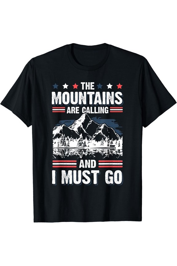 Snowboard Ski Mountains Calling Retro Vintage Tee