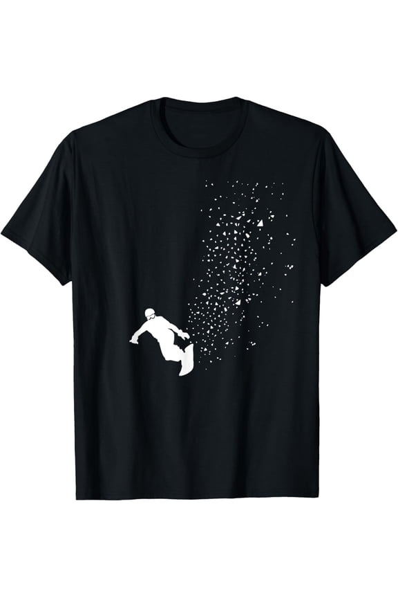 Snowboard - Winter Snowboarding Freestyle Sowboarder Gift T-ShirtMen's and women's gift, black and white T-shirt, size: Extra large S-4XL