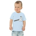thumbnail image 1 of Snowboard bear Toddler jersey t-shirt (Light Blue, 4), 1 of 3