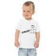 thumbnail image 1 of Snowboard bear Toddler jersey t-shirt (White, 2), 1 of 3