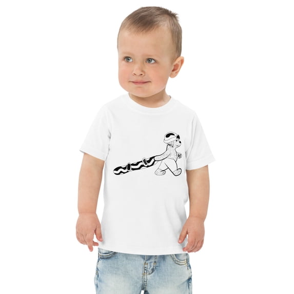 Snowboard bear Toddler jersey t-shirt (White, 2)
