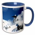 thumbnail image 1 of 3drose, Snowboarder, 15oz Two-tone Blue Mug, 1 of 6