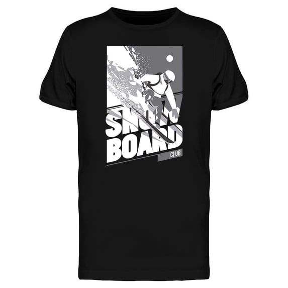 Snowboarder In Motion Tee Men's -Image by Shutterstock