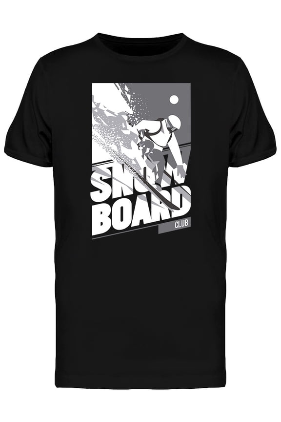 Snowboarder In Motion T-Shirt Men -Image by Shutterstock, Male x-Large