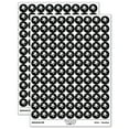 thumbnail image 1 of Snowboarder Jumping Extreme Winter Sports 200+ Round Stickers - Black - Matte Finish - 0.50" Size, 1 of 3