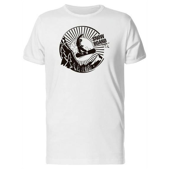 Snowboarder Man On The Mountains T-Shirt Men -Image by Shutterstock, Male 3X-Large