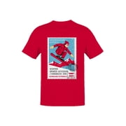 Snowboarding Austria 2006 Stamp Mens T-shirt
