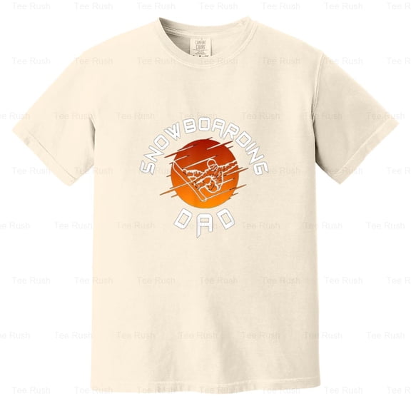 Snowboarding Dad Snowboard Winter Sports Lover, Funny, Father, Gift, Comfort Color T-Shirt Unisex, up to 4XL