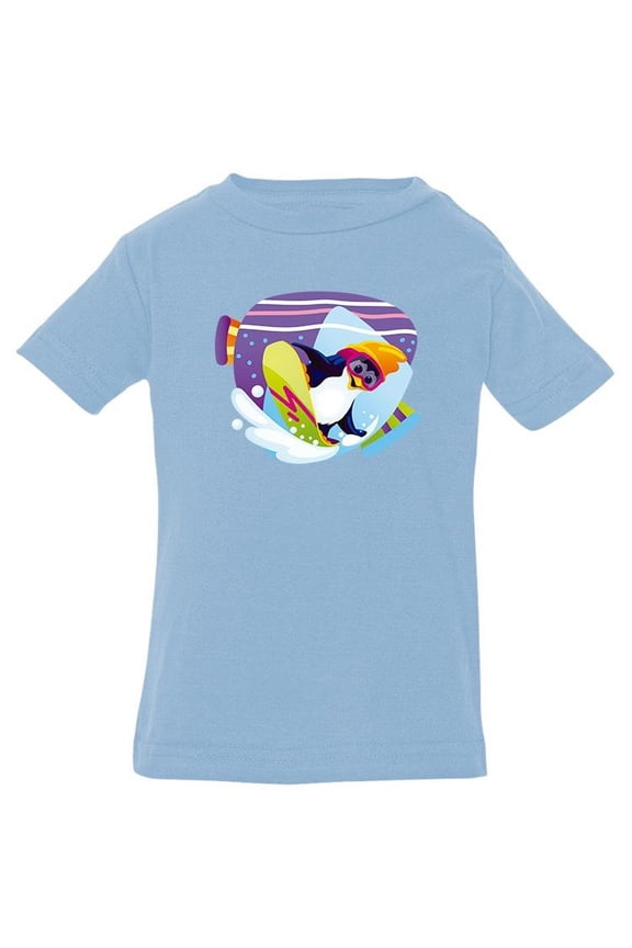 Snowboarding Penguin T-Shirt Infant -Image by Shutterstock, 6 Months